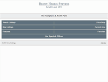 Tablet Screenshot of bhshamptons.com